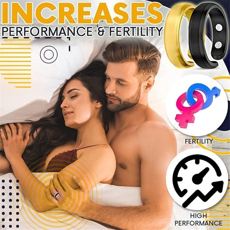 (black) men's therapeutic Magnatic Rings---