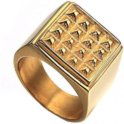 Italian Hematite Magnetic Ring For Men And Women Golden 004