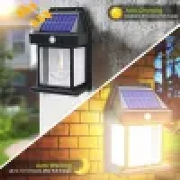 Solar Power Motion Sensor Human Body Induction LED Wall Light Waterproof