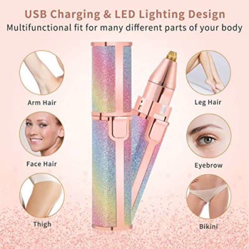 Eyebrow Trimmer & Facial Hair Remover Rechargable